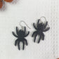 Black Spider Halloween Earrings