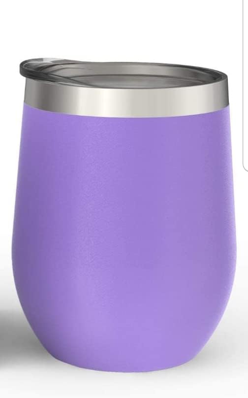 Wine Insulated Tumbler Engraved in Matte Lavender