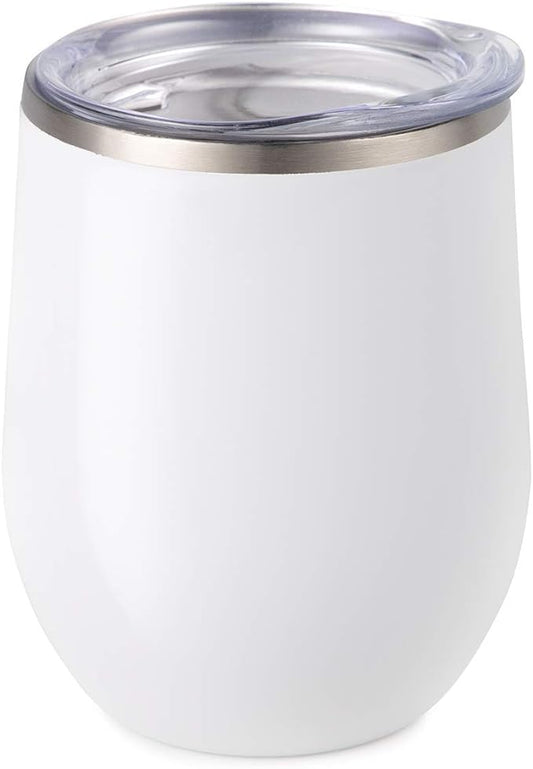 Wine Insulated Tumbler Engraved in White