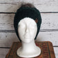 Evergreen Alpaca Blend Wool Crochet Hat with Pom - a-Farm-girl-bytess | Handmade Alpaca Wool Winter Hats for Women