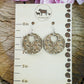 Large Damask Engraved Wood Earrings - A Farm Girl by Tess | Handmade Alpaca Wool Winter Hats for Women