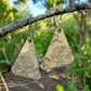 Large Peony Engraved Wood Earrings - A Farm Girl by Tess | Handmade Alpaca Wool Winter Hats for Women