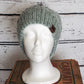 Sage Alpaca Blend Wool Crochet Hat with Pom - a-Farm-girl-bytess | Handmade Alpaca Wool Winter Hats for Women