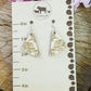 Small Peony Engraved Wood Earrings - A Farm Girl by Tess | Handmade Alpaca Wool Winter Hats for Women