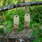 Wood Sunflower Engraved Drop Earrings - A Farm Girl by Tess | Handmade Alpaca Wool Winter Hats for Women